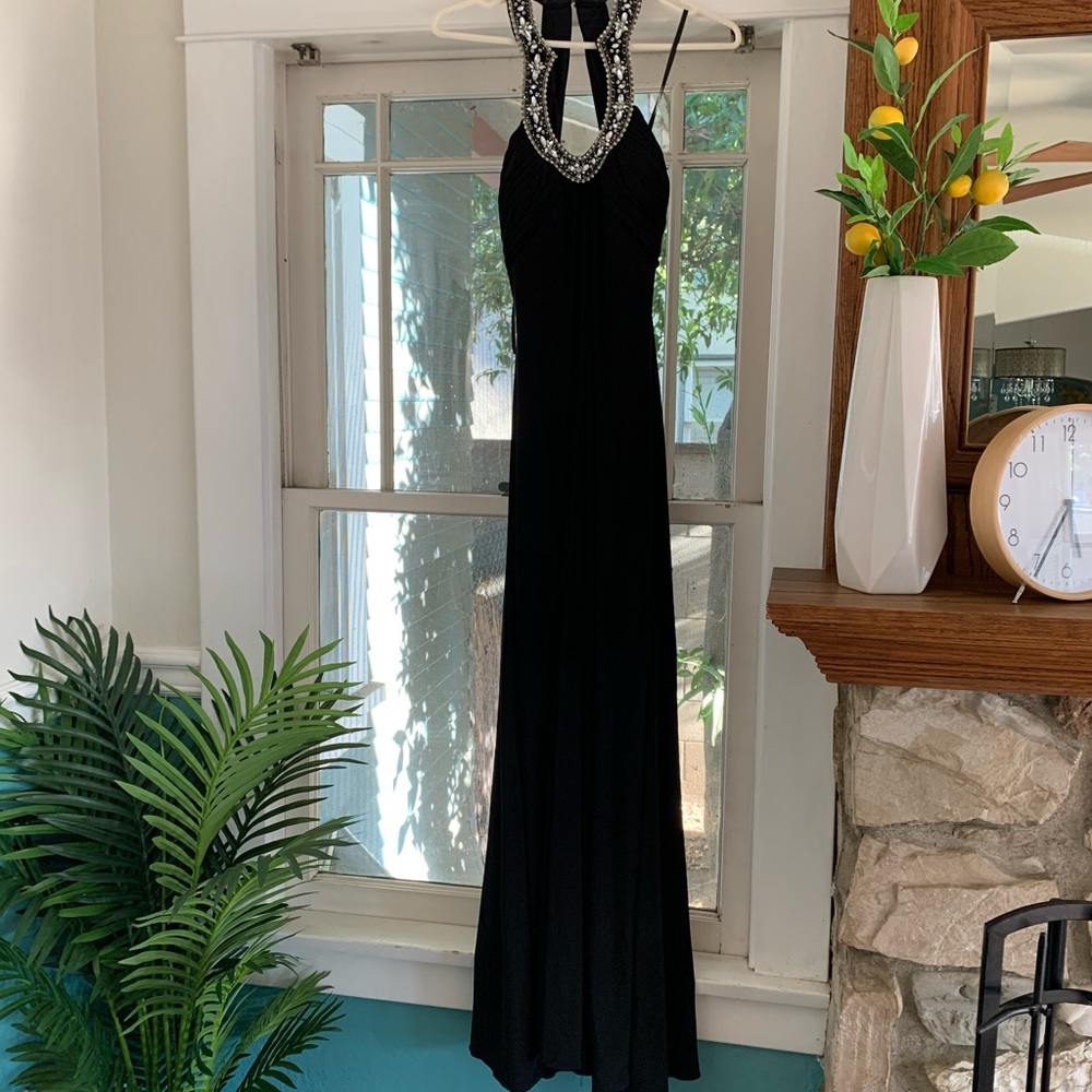 Stunning floor length backless dress